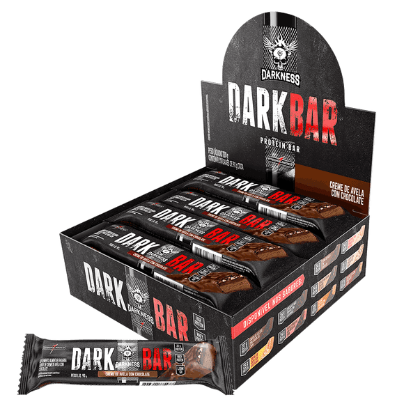 Box 8 Barritas de Proteína Darkness - Crema de Avellanas con Chocolate