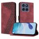 thumbnail image 1 of Funda tipo cartera para Motorola Moto G86 Power 5G con tarjetero, bolsillo para billetes, soporte, cierre magnético y correa para la muñeca, funda tipo folio con textura geométrica marrón, 1 of 5