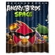 thumbnail image 1 of Cortina de ducha con ganchos de Angry Birds Space Game, tamaño 60 x 72 pulgadas, 1 of 3