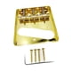 thumbnail image 2 of Guitar Bridge Set Fácil De Instalar Design Vintage Luthier Tools Saddles Gold, 2 of 5