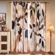 thumbnail image 5 of Cortinas SUBRTEX 132 × 241 cm 50 % de bloqueo de luz, estampado floral marrón, 5 of 6