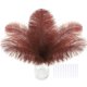thumbnail image 1 of Plumas de avestruz SOGUGOM 30 uds 20‑25 cm Marrón, 1 of 6