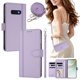thumbnail image 2 of Funda Cartera de Cuero Sintético para Samsung Galaxy S10E, Morado Claro, 2 of 6