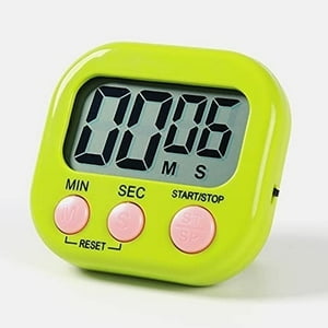 Genérico - Temporizador Digital Cocina Verde Pantalla Grande Alarma Fuerte