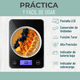 thumbnail image 2 of Balanza Pesa Digital Belug Cocina Gramera Cubierta Vidrio 5 Kilos Color Negro, 2 of 5