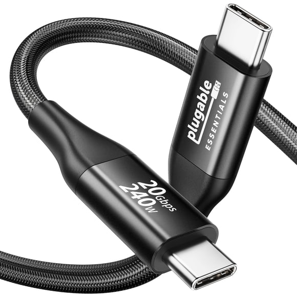 Cable USB‑C Plugable de 1 m 4K@144Hz 20 Gbps 240 W