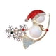 thumbnail image 3 of Broche navideño para mujer, broche con elemento navideño, aleación, diamantes de imitación, festival, broche de muñeco de nieve para bufanda, suéter,, 3 of 5