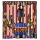 thumbnail image 1 of Cortina de ducha de circo con ganchos, tamaño 60 x 72 pulgadas, 1 of 3