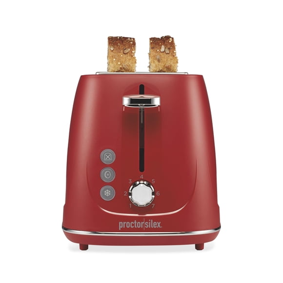 Tostadora 22661 De Plástico 2 Rebanadas Para Bagels Color Rojo