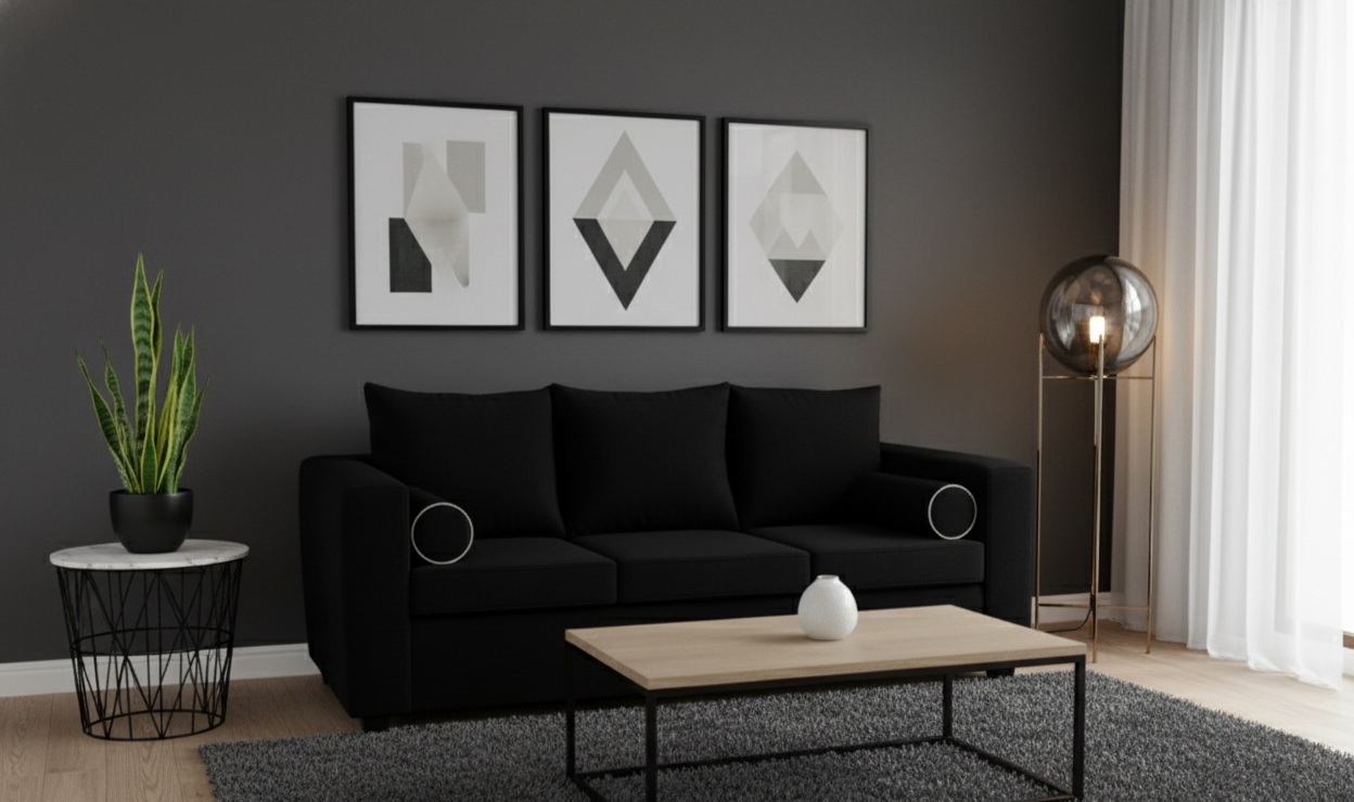 Fancy Hogar - Sofa Princess 3 Cuerpos Felpa