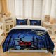 thumbnail image 1 of 3pcss 99 Fantasy Deer Battle in Snowy Night Forest Themed bedding Duvet Cover Pillowcase Set, 1 of 5