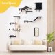 thumbnail image 2 of Escalador moderno para gatos Cat Furniture ESOTTE, montado en la pared, negro, 2 of 7