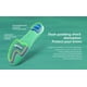 thumbnail image 3 of Plantillas para Tacos de Fútbol OUPOWER Gen3 Slim Verde US6.5-7, 3 of 9