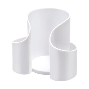 Bothyi - Dispensador De Hisopos, Organizador De Maquillaje Rellenable Para Hilo Dental, Bolitas De Algodón, Color Blanco