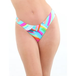 Samia - Bikini Colaless Costura Invisible Estampado Verde S