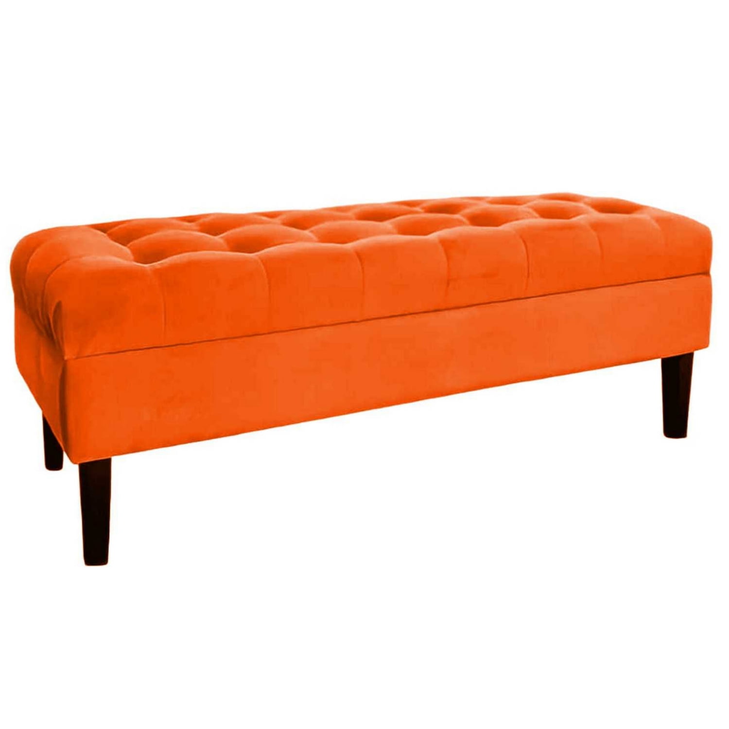 Tapiceria Moderna - Banqueta Baul Portofino Color Naranjo