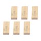 thumbnail image 4 of Juego De 6 Ganchos De Abrigo De Madera En Miniatura, Colgador De Ropa Para Juguetes De Casa De Mu?ecas 1/12, Clavija De Gancho, 4 of 5