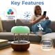 thumbnail image 4 of Fuente de agua de sobremesa Mindsight Calming Cloud con LED, 4 of 6