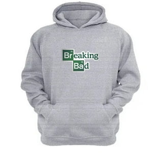 Genérico - Polerón Canguro Breaking Bad Gris Claro Talla L Unisex