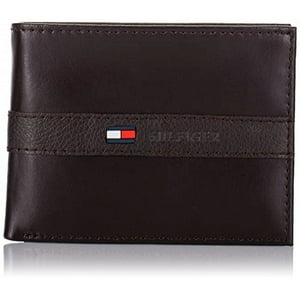 Cartera Tommy Hilfiger Con 6 Bolsillos Para Tarjetas Para Hombre Color Marrón Oscuro
