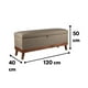 thumbnail image 4 of Banqueta con Baúl Incy Gris Beige Omega 120x40x50 cm, 4 of 4