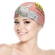 thumbnail image 5 of Jorge y Marta Gorro de Natación de Licra, Gorro de Baño de Tela Cómoda, Gorro Elástico Antideslizante para Hombres, Mujeres y Niños, 5 of 6