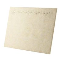 Ioensy - 17 Collar De Gancho Soporte De Exhibición De Joyería Bandeja De Almohadilla Para Espectáculos Pendiente Venta De Lino