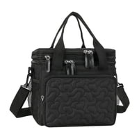 Ioensy - Bolsa De Refrigerador Aislada Comida Caliente O Fría Bolsa Termal Para El Trabajo De Senderismo De Playa Negro