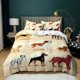 thumbnail image 1 of Cute Dogs Bedding Set Animal Duvet Cover Sets with Pillowcase for Kids Girls Gift Bed Linen, 1 of 5