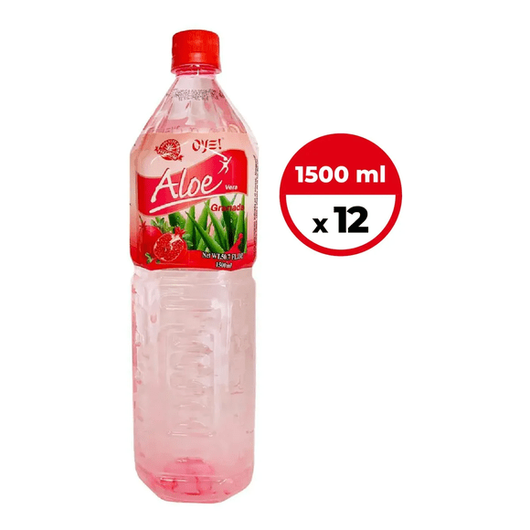 Pack 12 Jugo Aloe Vera Sabor Granada 1500 Ml - Oye!