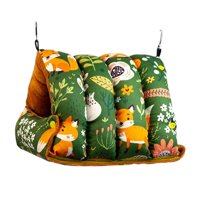 Magideal - Nido De Pájaro Cálido De Invierno, Cama De De Pájaros Cueva Cobertizo De Loro Hamaca Para Pinzones Cacatúas Cacatúas Periquitos , Verde Grande A-Verde L