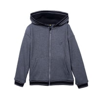 Pillin - Polerón Niño Térmico Con Cierre Y Gorro Marengo