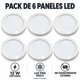 thumbnail image 3 of Pack de 6 Paneles LED Redondos Sobrepuestos 12 W 6500 K Blancos, 3 of 3