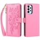 thumbnail image 2 of Funda Billetera Floral en Relieve samsung galaxy A23 4G con Tarjetero y Cremallera Rosa, 2 of 6