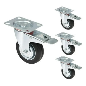 Genérico - X4 Ruedas Giratorias Ruedas Frenos Para Muebles 4 Pulgadas