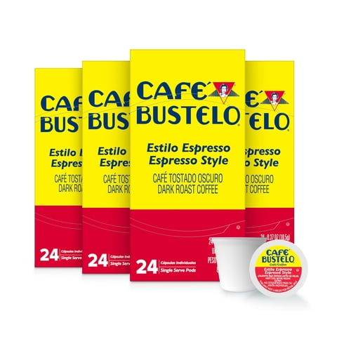 Cápsulas De Café Cafe Bustelo Estilo Espresso Tostado Oscuro 96 Unidades