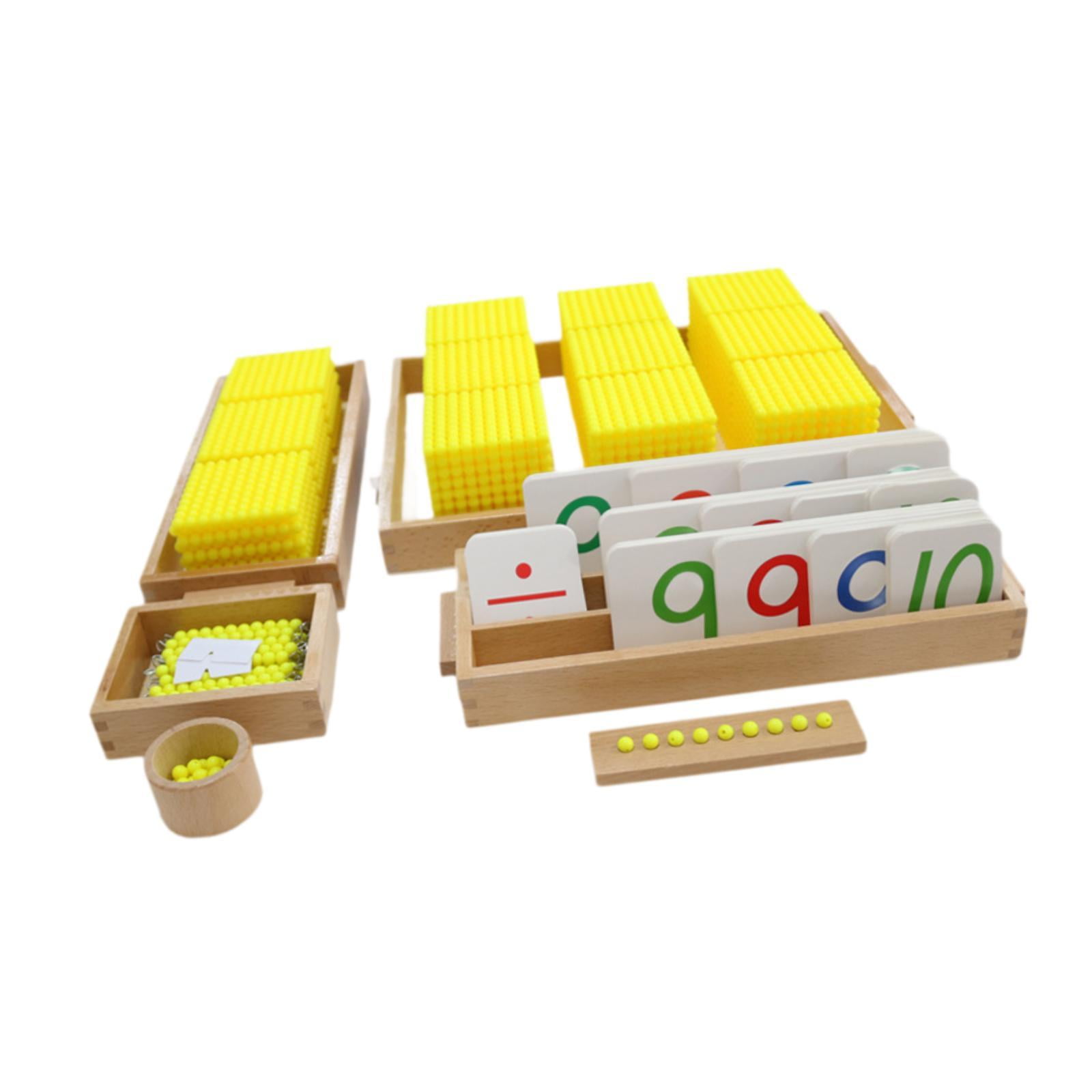 Magideal - Juguetes Matemáticos Montessori, Material Didáctico De Matemáticas, Decimal, Conceptos Numéricos Para Enseñar, Juguetes Educativos Clásicos Pa Sin Alfombra