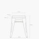 thumbnail image 4 of Piso Tolix Asiento Madera Plata, 4 of 4
