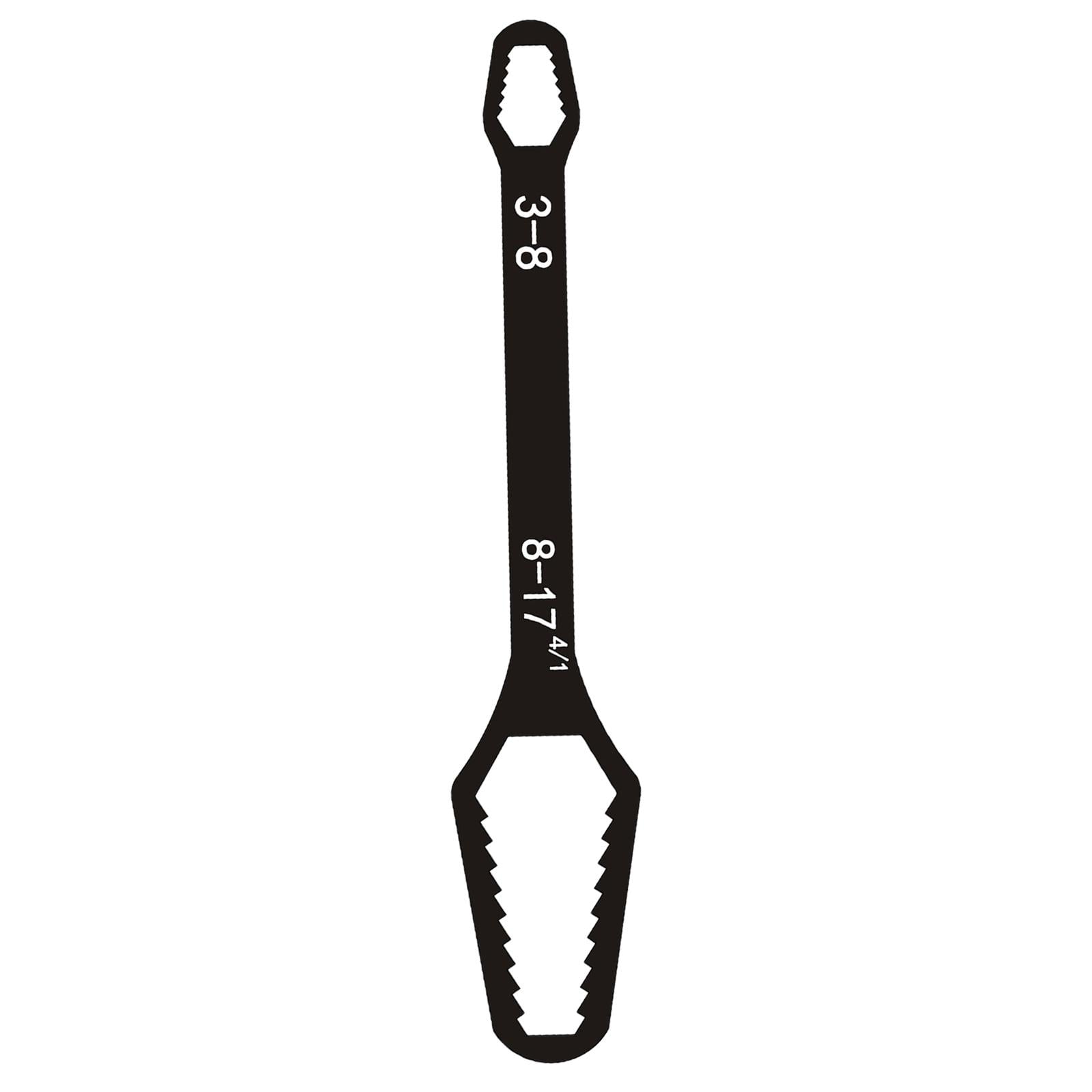 Ioensy - Llave De Doble Cabeza, Herramientas Manuales Versátiles Para Mantenimiento Automotriz, Llave Negra De 3-17mm