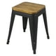 thumbnail image 3 of Set 4 Pisos Bajo 45 Cm Asiento De Madera Tolix Ernest Negro, 3 of 3