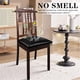 thumbnail image 3 of Cubiertas del asiento de la silla de comedor 4 PCS, cubierta del cojín del asiento impermeable sólida Silla de comedor estirable a prueba de aceite Protctor Slipcover (negro oscuro), 3 of 3