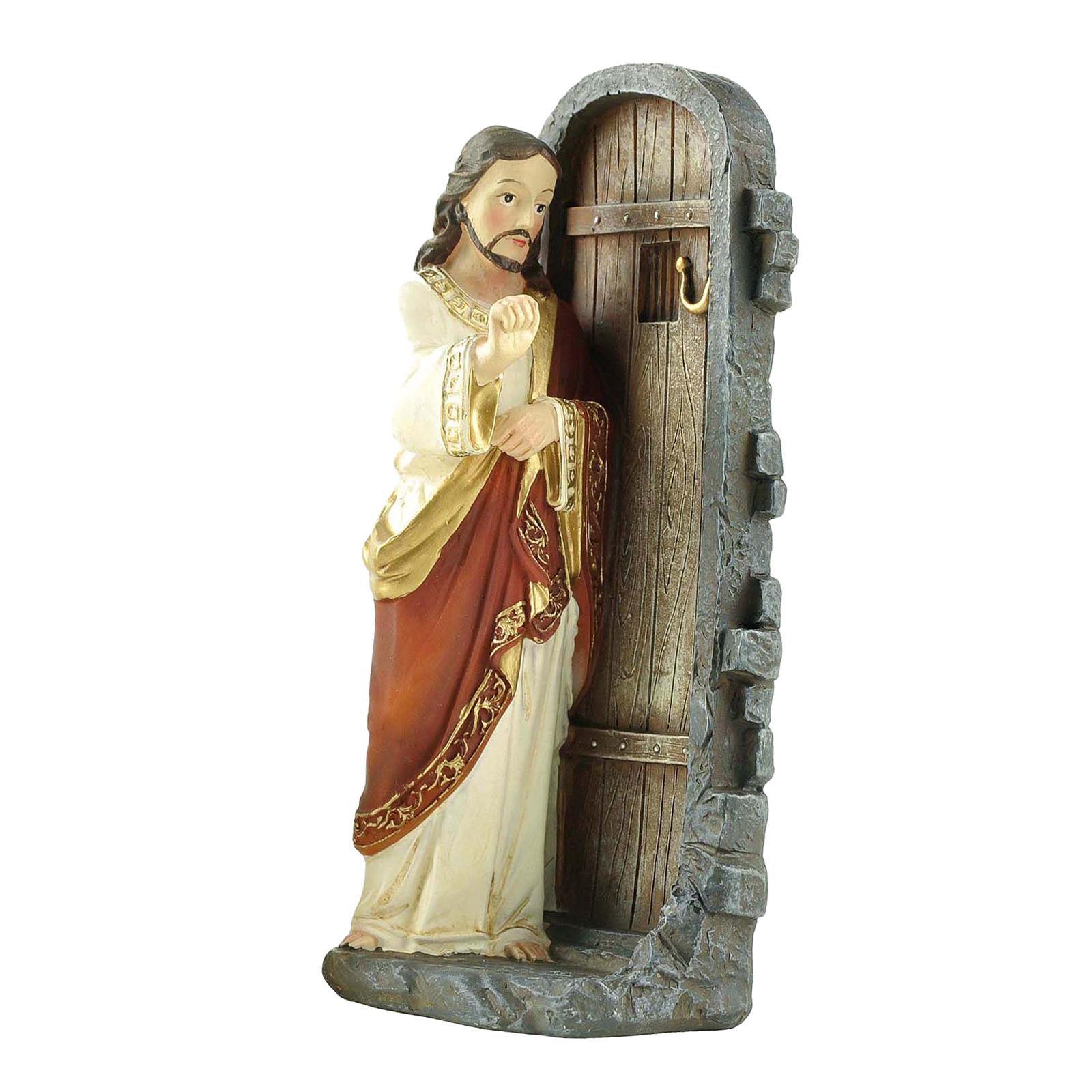 Bothyi - Figura Decorativa De Navidad De Jesús Llamando A La Puerta, 5 Pulgadas, Decoración De Mesa