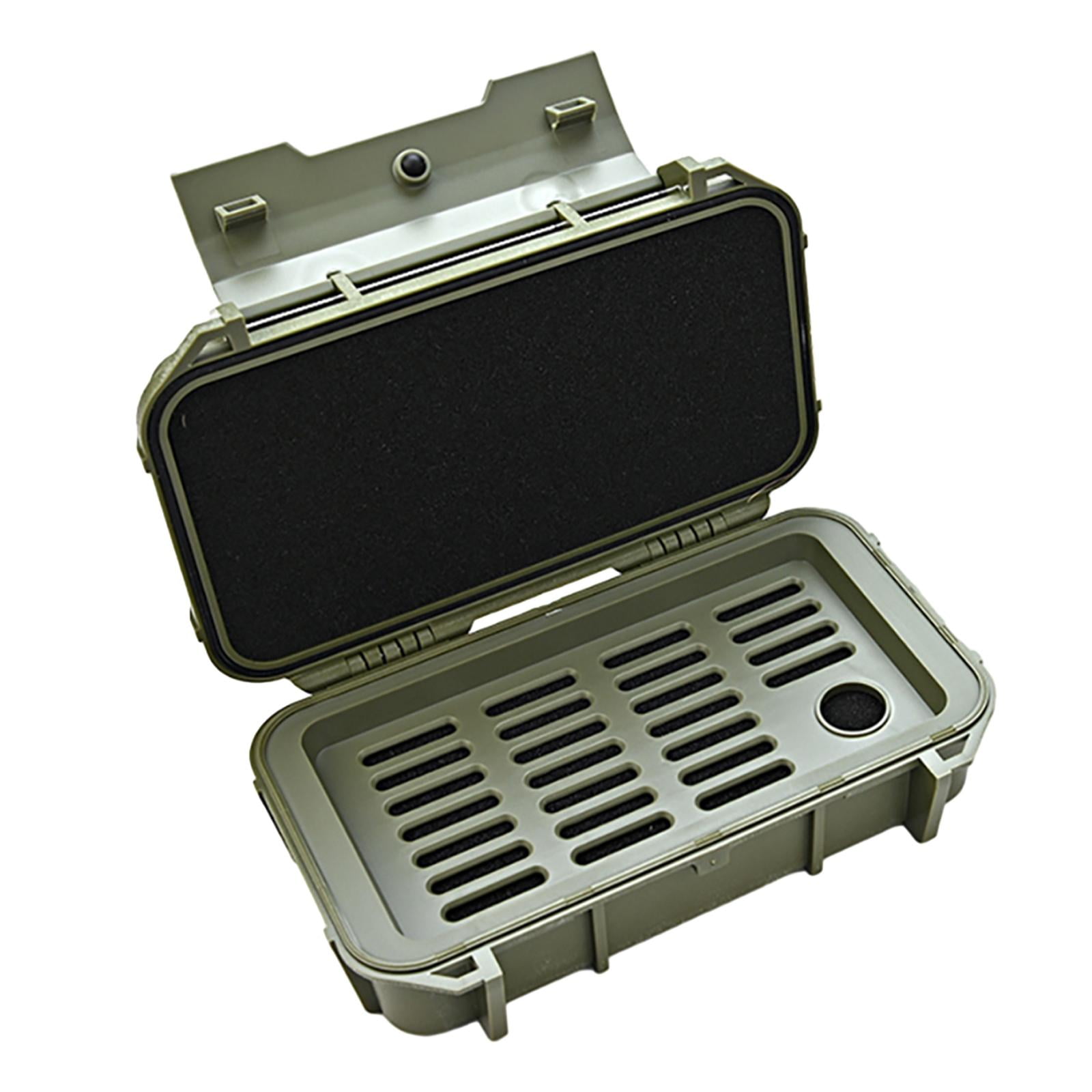 Magideal - Caja De Herramientas Para Instrumentos De Seguridad, Resistente A Impactos, A Prueba De Polvo, Hermética, Dura, Doble Capa Para Mochileros, Fotografía