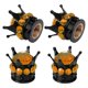 thumbnail image 2 of 4 Uds Tapa De Válvula De Neumático De Corona De Coche Tapa De Tapa De Aire De Vástago Automático Para Bicicletas SUV Aureate, 2 of 5