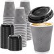 thumbnail image 1 of Clawsoff 100 Pack 12 oz Coffee Cups with Lids Disposable Paper, 1 of 3