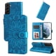 thumbnail image 5 of Funda tipo cartera FOXDOCK para Samsung Galaxy S21 Plus , diseño girasol en relieve, cuero PU, cierre magnético, soporte y tarjetero, 5 of 5