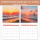 thumbnail image 2 of Calendario de pared ROZZAY 2026, 12 meses, playas, 30 x 60 cm, 2 of 7