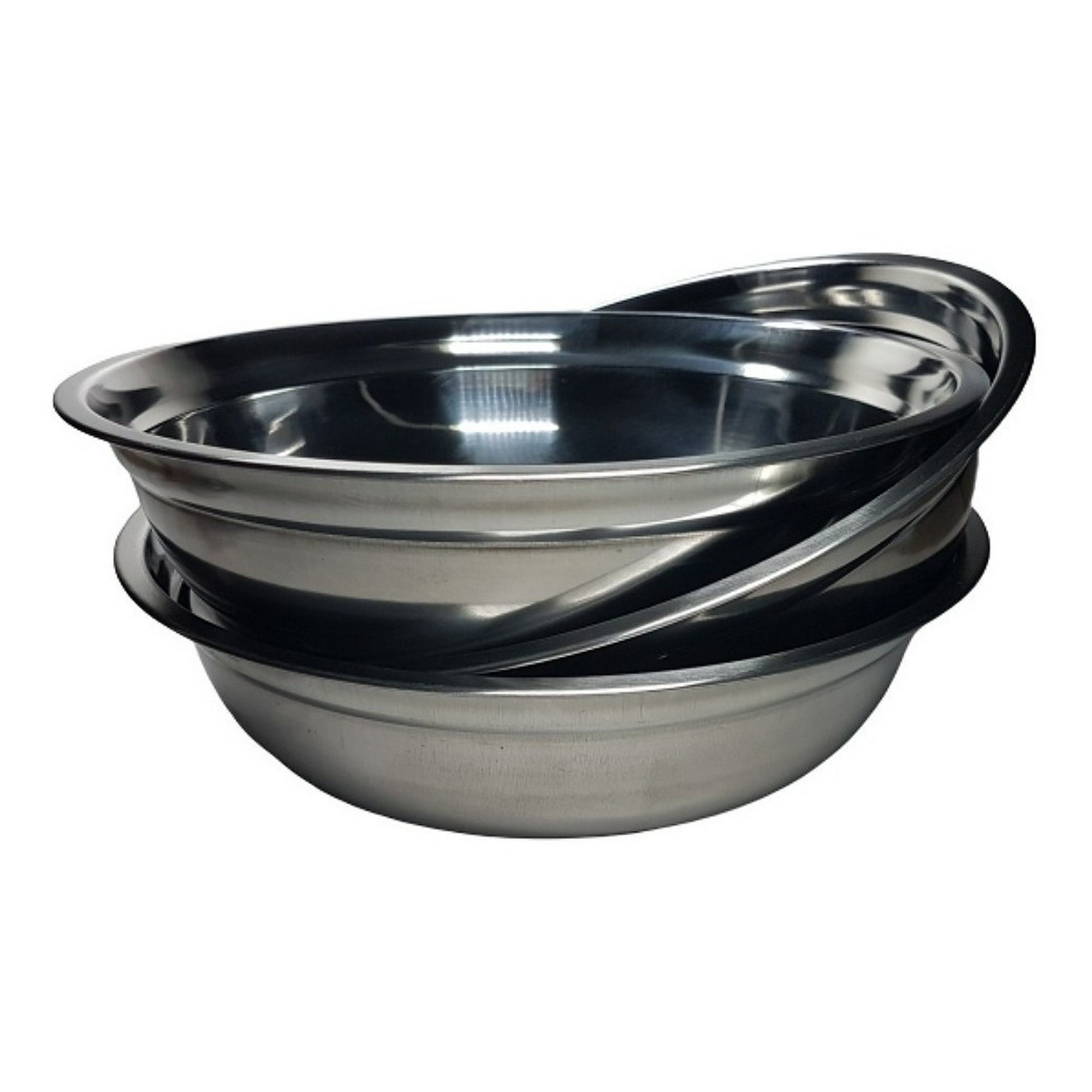 Genérico - Pack 3 Bowls Fuentes Acero Inoxidable 27cm Reposteria Cocina