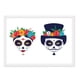 thumbnail image 1 of Cuadro Catrina Men And Woma con Marco Blanco, 1 of 1