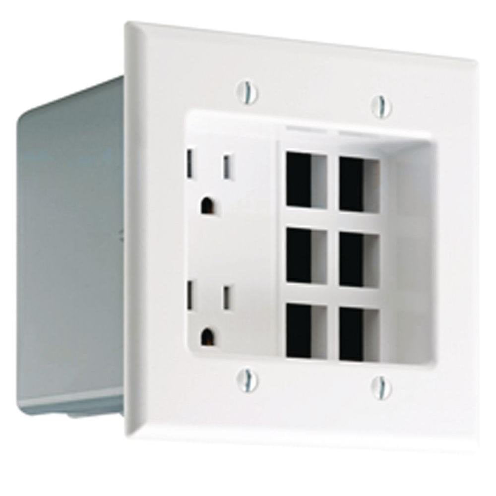 Receptáculo Dúplex Empotrado Leviton 125v 15a 2p 3w 690w Blanco